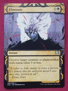 Magic The Gathering STRIXHAVEN MYSTICAL ARCHIVE ELIMINATE black card MTG - Picture 1 of 2