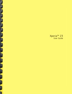 Sony Xperia Z3 USER GUIDE OWNER'S MANUAL - image 1 of 4