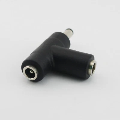 1pcs 5.5mm x 2.1mm 1 Male to Dual Female Jack T Type DC Power Adapter Connector - Image 1 of 4