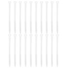 20Pcs Silicone Zip Ties 7 Inch Reusable Wire Ties Cable Organizer, White
