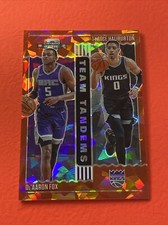 2020-21 Contenders Optic De’Aaron Fox Tyrese Haliburton Team Tandems Red Ice #19