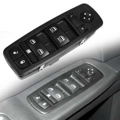 Interruptor de control de ventana lado del conductor para Dodge Ram 1500 2500 2013-2015 68110866AB Foto 1 de 4