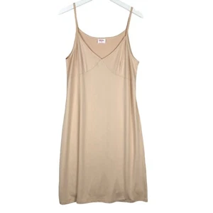 LEONA EDMISTON Sz 3 (14) Beige Nude Womens Strap Long Sleepwear Slip - Picture 1 of 6