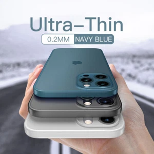For iPhone 16 15 14 13 12 Pro Max 11 XR 8 Matte Shockproof Hard Slim Case Cover - Picture 1 of 20