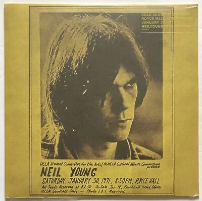 Neil Young Royce Hall 1971 Vinyl Record New Sealed 093624885085 - Imagem 1 de 4