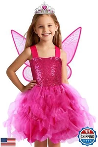 Soyoekbt Fairy Costume for Girls Princess Tutu Dress with Butterfly Wings for - Picture 1 of 5