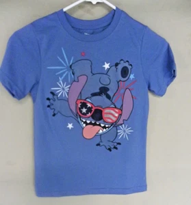Disney "Stitch" T-Shirt 4. Juli patriotisches Design Größe Jugend Small 6-8 - Bild 1 von 4