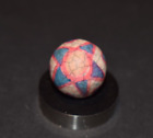 Old 1800s Antique Hand Painted Abstract Fired Clay Art Marble Size .750"=3/4"