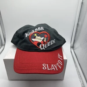 Disney Parks -Walt Disney World Queen of Hearts "Slayed It" Adult Baseball Hat A - Picture 1 of 6