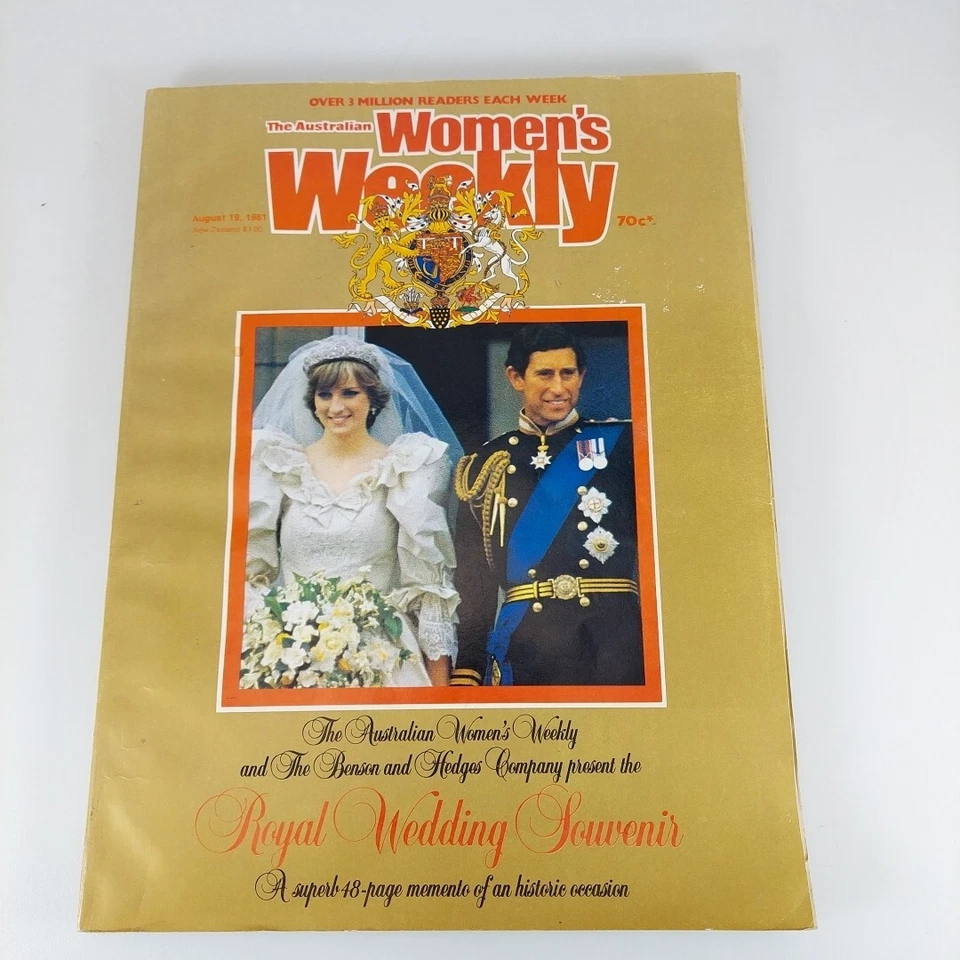 The Australian Women's Weekly Magazine August 19 1981 Charles & Diana Wedding — 第 1/4 张图片