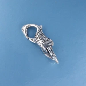 Sterling Silver Double Openings Crane Lobster Claw Clasp Connector 24.7mm #44070 - Picture 1 of 5