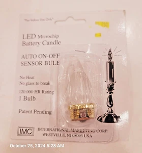 LED Microchip Battery Candle On-off Replacement Sensor Bulb - Picture 1 of 3