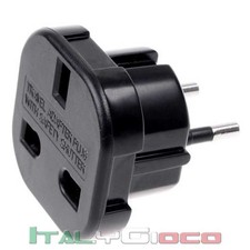 Adattatore Spina Presa Uk Inglese Regno Unito Pereuropa Eu Adapter Plug Ac