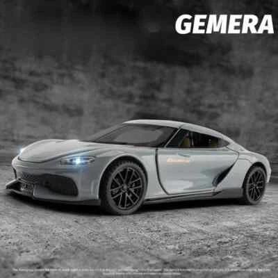 1/32 Gemera Alloy Racing Car Model Sound Light  Diecast Toy Vehicle - Image 1 of 4