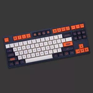 Orange XDA Carbon Keycaps 5 Sides Dye Subs PBT Key Caps For Mechanical Keyboard - Picture 1 of 8