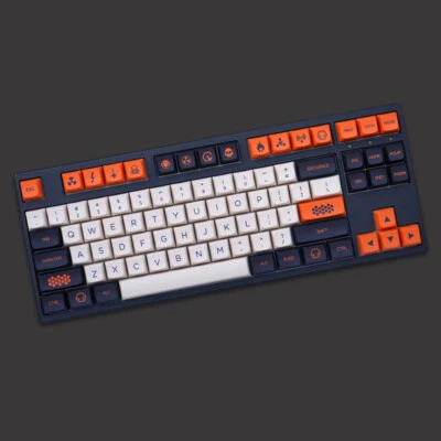 Orange XDA Carbon Keycaps 5 Sides Dye Subs PBT Key Caps For Mechanical Keyboard - Image 1 of 4
