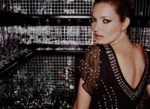 KATE MOSS TOPSHOP 10 BLACK MAXI DRESS FAIRGROUND 1/100 CHIFFON EMBELLISHED £250 - Picture 1 of 14
