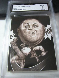 CURLY HOWARD 2014 CHRONICLES OF THE THREE 3 STOOGES BLACK # PZ4 PUZZLE GRADED 10 - Picture 1 of 1
