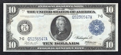 FR. 928 1914 $10 FRN FEDERAL RESERVE NOTE CHICAGO, IL GEM UNCIRCULATED - Image 1 of 2