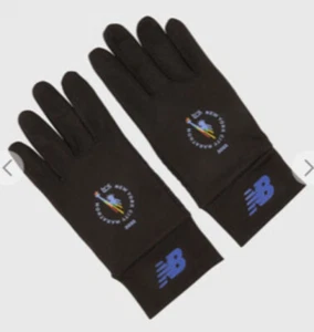 NYC New York Marathon New Balance Running Gloves Black Large L - Picture 1 of 4