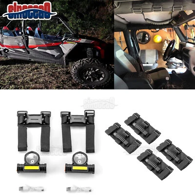 For UTV ATV Can-Am X3 2 Pack Roll Bar Super Bright LED Dome Light w/Grab Handles - Image 1 of 4