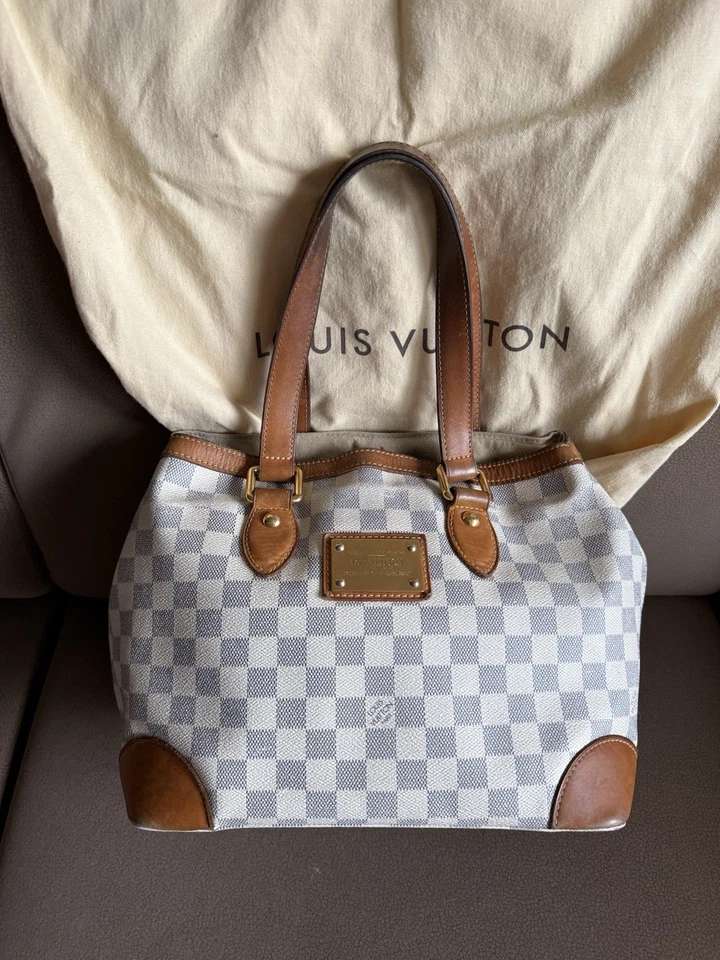 Original Louis Vuitton Hampstead PM Azur LV Tasche  - Bild 1 von 4
