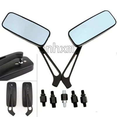 Rectangle Rearview Mirrors for Yamaha Road Star Warrior Midnight XV1600 XV1700 - Image 1 of 4