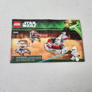 Lego Star Wars 75000 Clone Troopers vs. Droidekas nur Anleitung - Bild 1 von 2