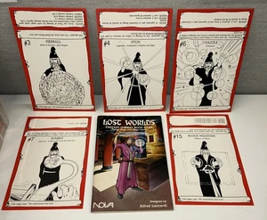 Lost Worlds Fighter Mage with Magic Sword Fantasy Game 1984 NOVA MAGIC CARDS - Picture 1 of 24