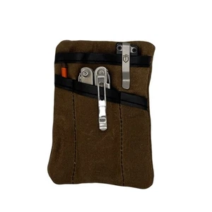 Waxed Canvas Pocket EDC Organizer - Brown - Picture 1 of 3
