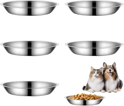 5 Ciotole per Cibo per Gatti Da 5,9 Pollici, in Acciaio Inox, per Gatti Domestic - Immagine 1 di 4