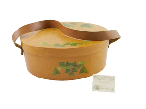 Frye's Measure Mill For Canterbury NH Shakers Oval Carrier Gift Storage Box - Picture 1 of 18