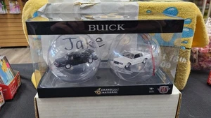 NIB 2024 1987 BUICK GRAND NATIONAL ORNAMENT TREE SET M2 MACHINES TOY CAR 2 PACK - Picture 1 of 7