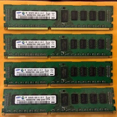 Samsung 8GB (4x2GB) Server-DDR3 M393B5673FH0-CH9Q5 PC3-10600R - Image 1 of 2