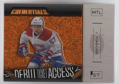 2023 Upper Deck Credentials Horizontal Orange 75/99 Sean Farrell #170 Rookie RC - Image 1 of 3