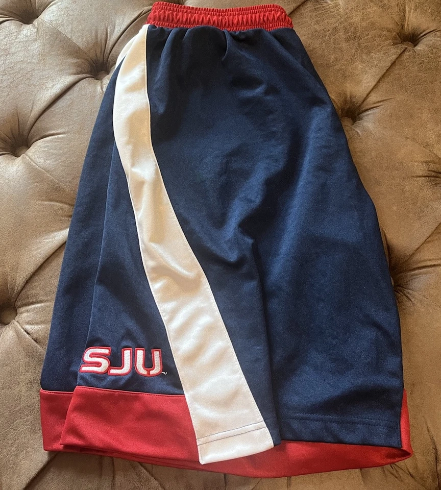 ‼️ Vintage Original Jordan Brand St. John’s University Red Storm ⛈️🏀 Shorts 2X - Image 1 of 4