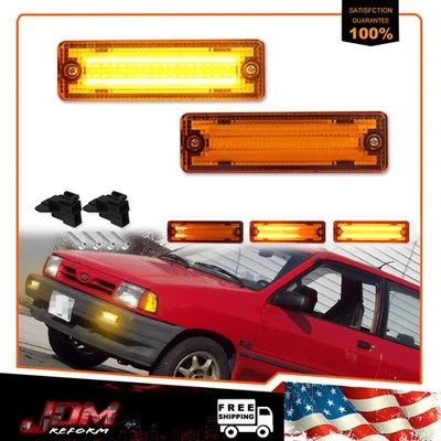 For Mazda 323 626 Pickup Truck Sequential Amber LED Signal Blinker Corner Lights - Image 1 of 4