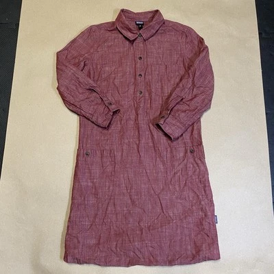 Patagonia W's Rocky Peak Shirt Dress Women's XS Organic Cotton Linen Outdoor - Image 1 of 4