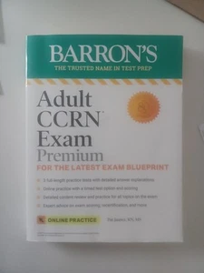 Barron's Test Prep Ser.: Adult CCRN Exam Premium: Study Guide for the Latest... - Imagen 1 de 3