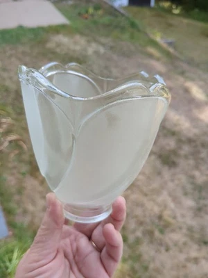 Ceiling Fan Light Swirl Frosted Clear Fixture Shade Lamp Replacement Globe - Image 1 of 4