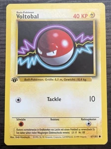 1st Edition GERMAN Voltorb 67/102 Pokemon TCG WOTC Base Set MINT - Picture 1 of 2