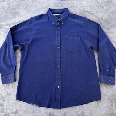Ariat Pro Series Shirt Mens 2XL Blue Button Down Long Sleeve Micro Dot Western - Image 1 of 4