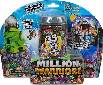 Million Warriors Battle Pack con 35 figuras coleccionables, lanzador y juego Foto 1 de 4