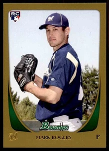 2011 Bowman Gold Mark Rogers Milwaukee Brewers #208 - Picture 1 of 2