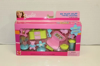 2001 Barbie So Much Stuff Trendy Touches Accessory Set Laptop Boombox NEW 88815 - Image 1 of 4