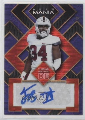 2022 Wild Card Auto Mania Square Purple Pulsar /8 Thomas Booker #AM-SQ43 Auto - Image 1 of 2