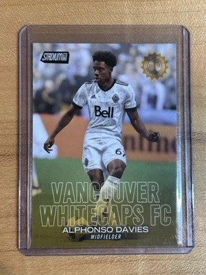 2018 Topps Stadium Club MLS Alphonso Davies RC /10 Gold First Day Issue Rookie - Image 1 of 4