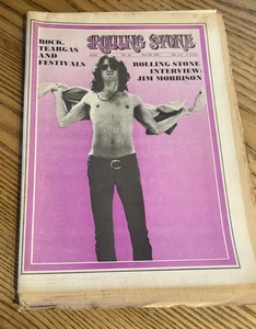 Rolling Stone Magazine Issue 38 July 26 1969 Jim Morrison Doors No Label - Picture 1 of 19