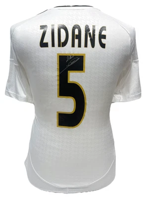 ZINEDINE ZIDANE SIGNED REAL MADRID FOOTBALL SHIRT & PROOF EXCLUSIVE TO ALLSTARS - Image 1 of 4