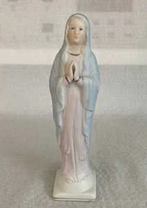 Vtg Bisque/Porcelain Religious Holy Virgin Mary Mother Figurine Statue 8”Tall - Picture 1 of 8
